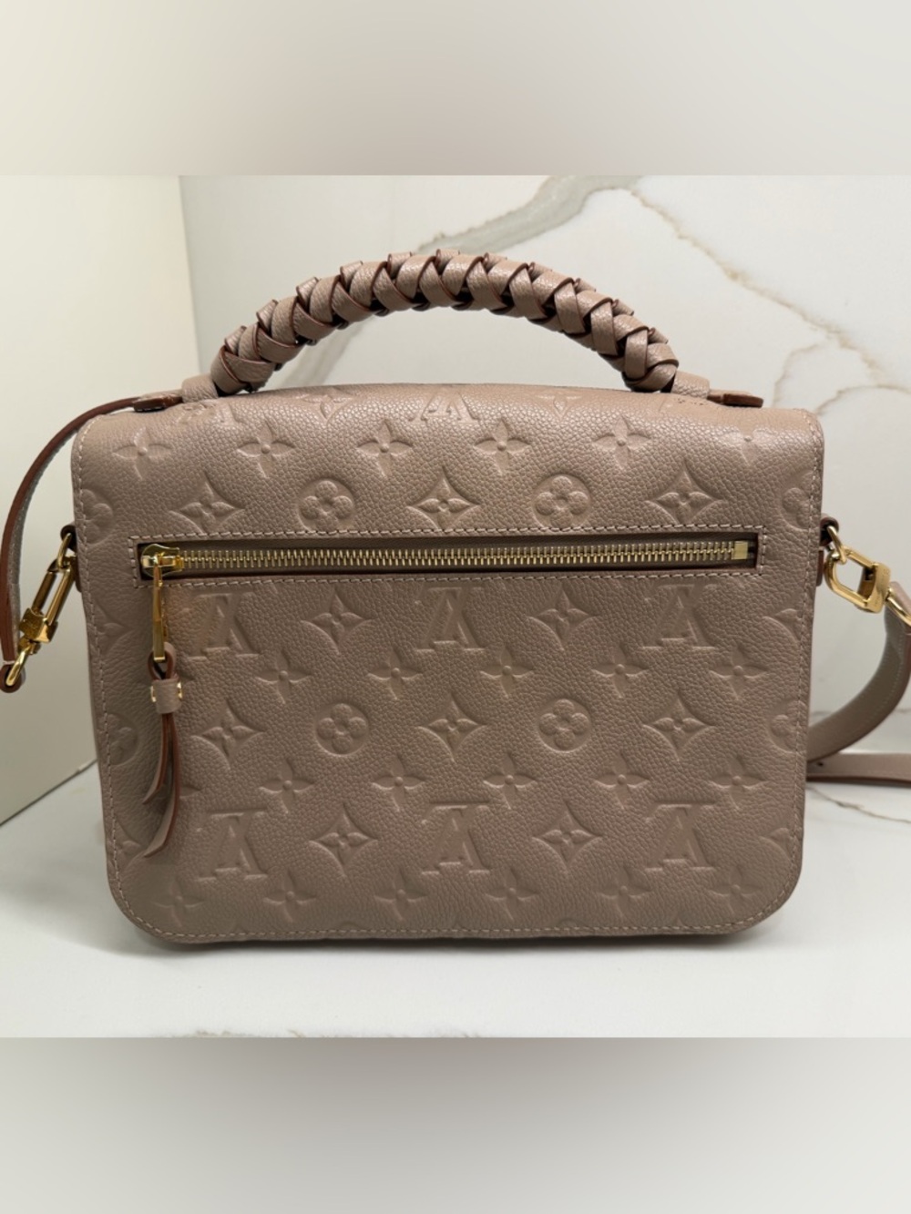 Louis Vuitton Empreinte Braided Pochette Métis - Vison - MM - Gorgeous! - Picture 3 of 12